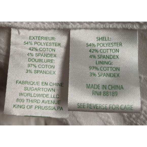 LILLY PULITZER "Kirrabelle" V-Neck Puff Sleeve Skirted Romper Dress Side Slits 4 - Picture 15 of 16